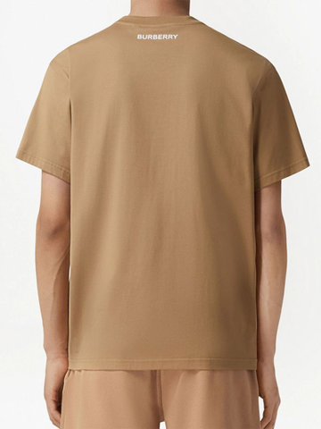 Deer Print Oversized T-Shirt 'Camel'