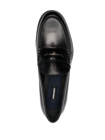 metal detail classic loafers