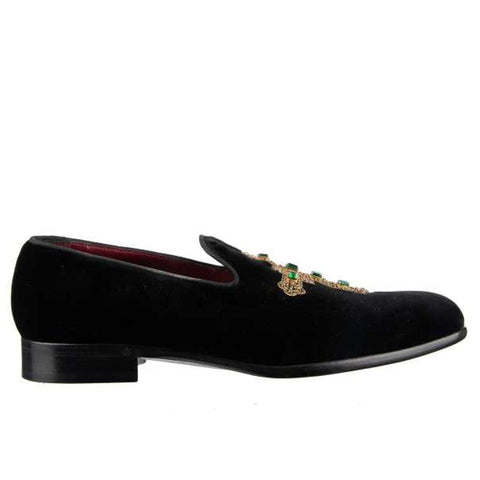 Cross Embroidered Loafer