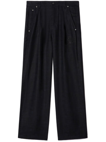 wide leg linen trousers