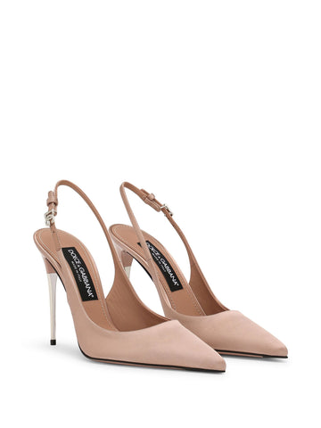 slingback leather pumps