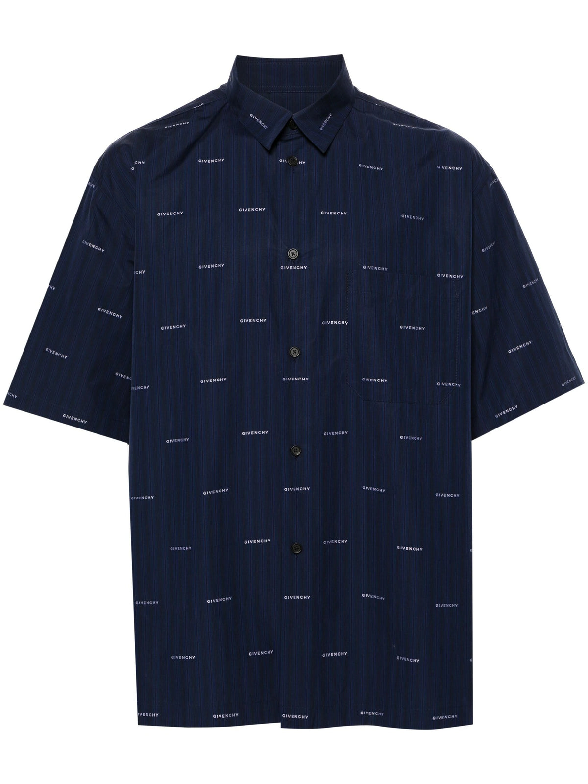 Logo print cotton shirt