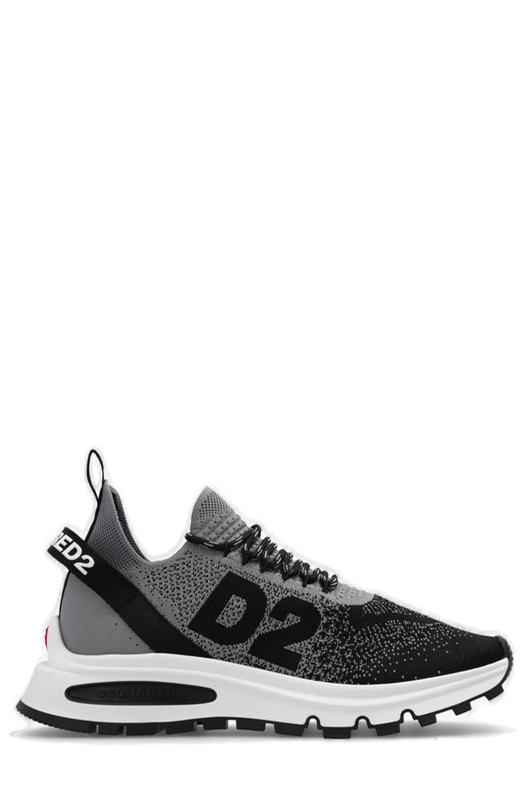 Knitted Upper Lace-Up Sneakers