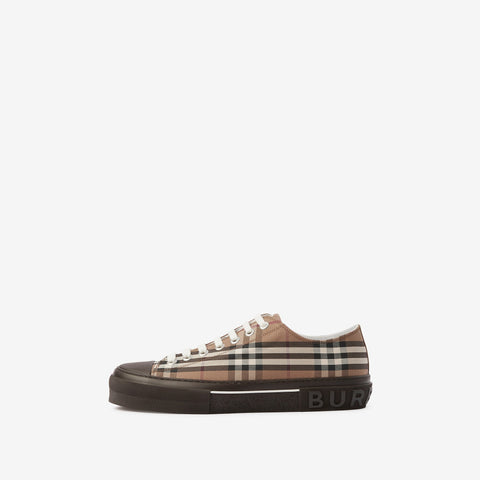 Vintage Check Cotton Sneakers