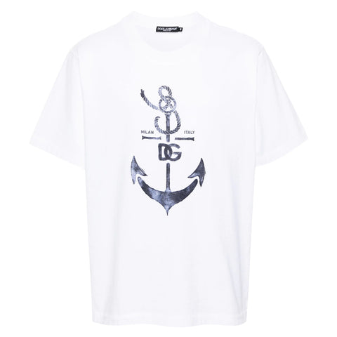 anchor print cotton T-shirt