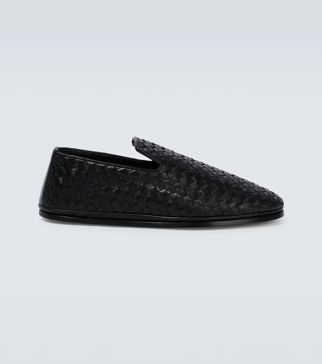 Intrecciato leather loafers