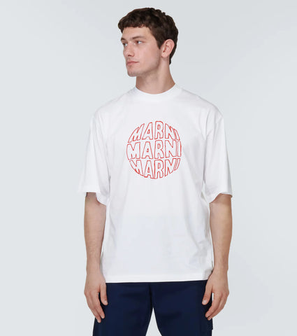 Printed cotton jersey T-shirt