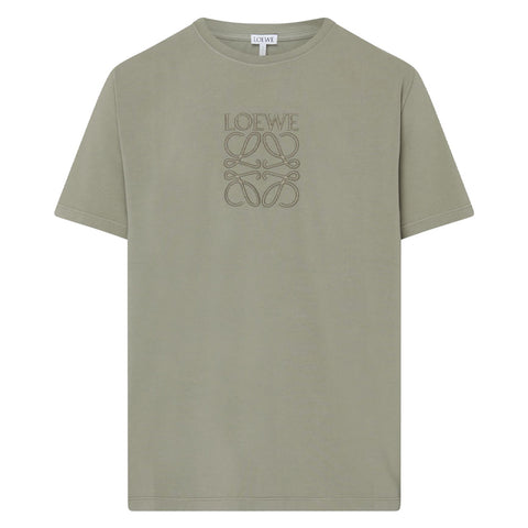 Anagram-logo Embroidered Cotton-blend T-shirt