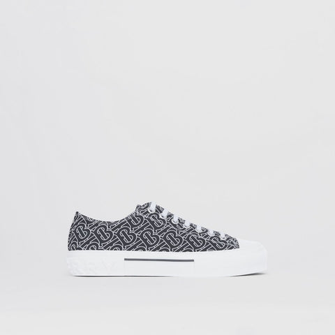 Monogram Print Cotton Sneakers