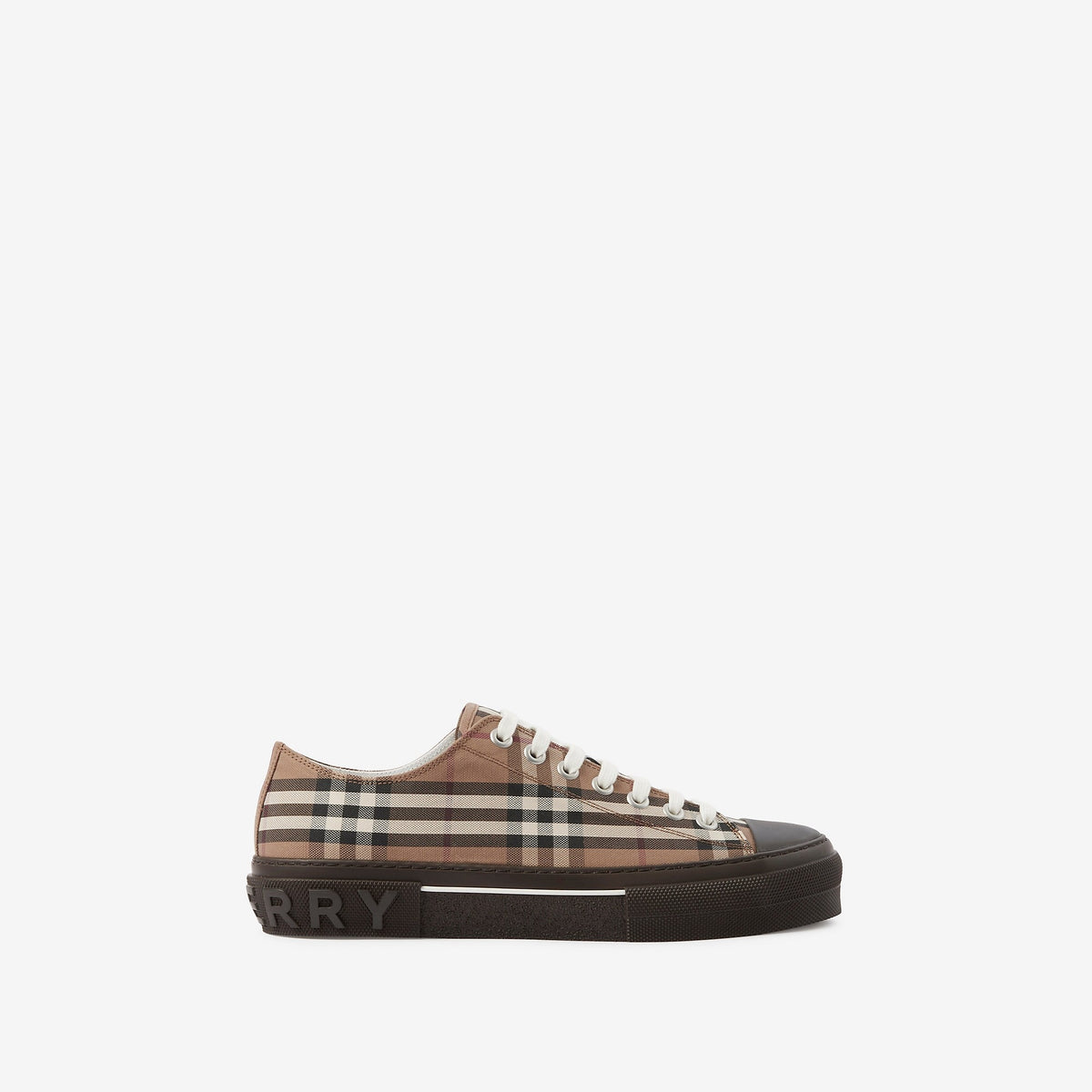 Vintage Check Cotton Sneakers