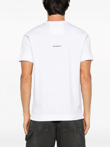 logo-embroidered cotton T-shirt